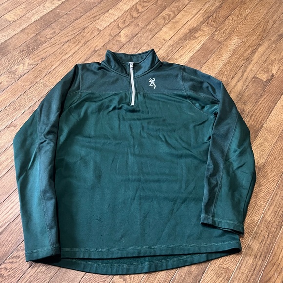Browning Green Quarter-Zip Pullover - Picture 1 of 5